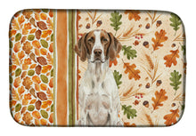 Load image into Gallery viewer, Liver and White Pointer Heirloom Fall Dish Drying Mat