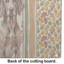 Load image into Gallery viewer, Liver Pointer Heirloom Fall Glass Cutting Board