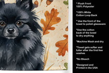 Load image into Gallery viewer, Black Pomeranian Heirloom Fall Kitchen Towel