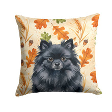 Load image into Gallery viewer, Black Pomeranian Heirloom Fall Throw Pillow