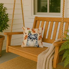 Load image into Gallery viewer, Blue Merle Pomeranian Heirloom Fall Throw Pillow