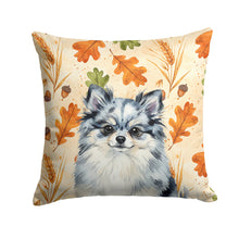 Load image into Gallery viewer, Blue Merle Pomeranian Heirloom Fall Throw Pillow