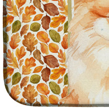 Load image into Gallery viewer, Pomeranian Heirloom Fall Dish Drying Mat