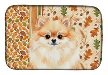 Load image into Gallery viewer, Pomeranian Heirloom Fall Dish Drying Mat