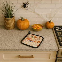Load image into Gallery viewer, Pomeranian Heirloom Fall Pair of Pot Holders