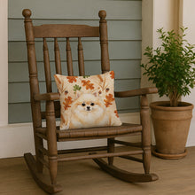 Load image into Gallery viewer, Cream Pomeranian Heirloom Fall Throw Pillow