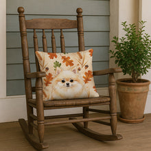 Load image into Gallery viewer, Cream Pomeranian Heirloom Fall Throw Pillow