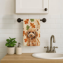 Load image into Gallery viewer, Miniature Apricot Poodle Heirloom Fall Kitchen Towel