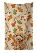Load image into Gallery viewer, Miniature Apricot Poodle Heirloom Fall Kitchen Towel