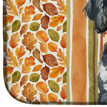 Load image into Gallery viewer, Miniature Parti Poodle Heirloom Fall Dish Drying Mat