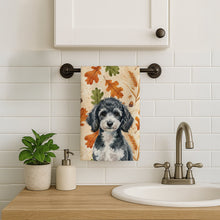 Load image into Gallery viewer, Miniature Parti Poodle Heirloom Fall Kitchen Towel