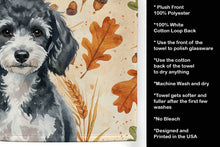 Load image into Gallery viewer, Miniature Parti Poodle Heirloom Fall Kitchen Towel