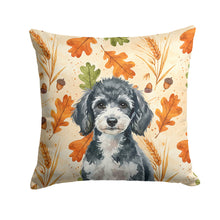 Load image into Gallery viewer, Miniature Parti Poodle Heirloom Fall Throw Pillow