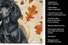 Load image into Gallery viewer, Standard Black Poodle Heirloom Fall Kitchen Towel