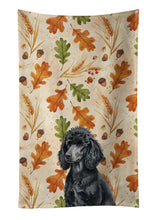 Load image into Gallery viewer, Standard Black Poodle Heirloom Fall Kitchen Towel