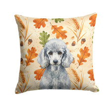 Load image into Gallery viewer, Standard Silver Poodle Heirloom Fall Throw Pillow