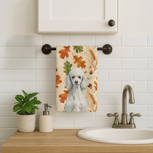 Load image into Gallery viewer, Standard White Poodle Heirloom Fall Kitchen Towel