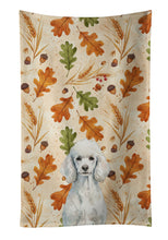Load image into Gallery viewer, Standard White Poodle Heirloom Fall Kitchen Towel