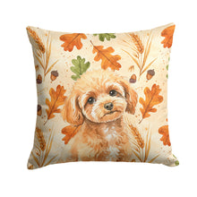 Load image into Gallery viewer, Toy Apricot Poodle Heirloom Fall Throw Pillow
