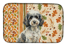 Load image into Gallery viewer, Toy Parti Poodle Heirloom Fall Dish Drying Mat