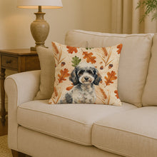 Load image into Gallery viewer, Toy Parti Poodle Heirloom Fall Throw Pillow