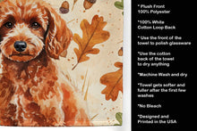 Load image into Gallery viewer, Toy Red Poodle Heirloom Fall Kitchen Towel