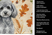 Load image into Gallery viewer, Toy Silver Poodle Heirloom Fall Kitchen Towel