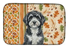 Load image into Gallery viewer, Portuguese Water Dog Heirloom Fall Dish Drying Mat