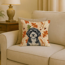 Load image into Gallery viewer, Portuguese Water Dog Heirloom Fall Throw Pillow