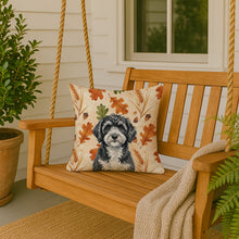 Load image into Gallery viewer, Portuguese Water Dog Heirloom Fall Throw Pillow