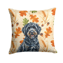 Load image into Gallery viewer, Black Portuguese Water Dog Heirloom Fall Throw Pillow