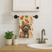 Load image into Gallery viewer, Brown Portuguese Water Dog Heirloom Fall Kitchen Towel