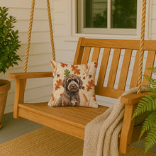 Load image into Gallery viewer, Brown Portuguese Water Dog Heirloom Fall Throw Pillow