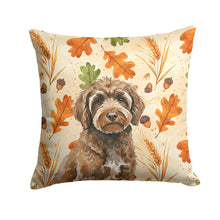 Load image into Gallery viewer, Brown Portuguese Water Dog Heirloom Fall Throw Pillow