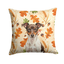 Load image into Gallery viewer, Chocolate and White Rat Terrier Heirloom Fall Throw Pillow