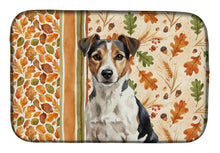 Load image into Gallery viewer, Tricolor Russell Terrier Heirloom Fall Dish Drying Mat