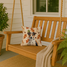 Load image into Gallery viewer, Tricolor Russell Terrier Heirloom Fall Throw Pillow