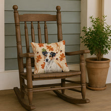 Load image into Gallery viewer, White with Black Markings Russell Terrier Heirloom Fall Throw Pillow