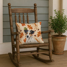 Load image into Gallery viewer, White with Black Markings Russell Terrier Heirloom Fall Throw Pillow