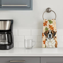Load image into Gallery viewer, Brindle and White Saint Bernard Heirloom Fall Kitchen Towel
