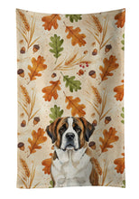 Load image into Gallery viewer, Brindle and White Saint Bernard Heirloom Fall Kitchen Towel