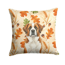 Load image into Gallery viewer, Brown and White Saint Bernard Heirloom Fall Throw Pillow