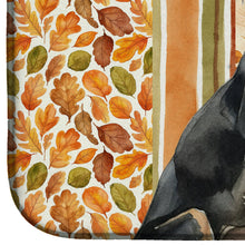 Load image into Gallery viewer, Black and Tan Saluki Heirloom Fall Dish Drying Mat