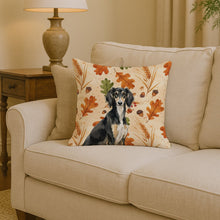 Load image into Gallery viewer, Black and Tan Saluki Heirloom Fall Throw Pillow
