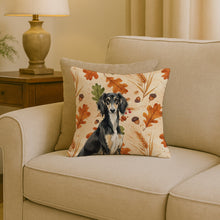 Load image into Gallery viewer, Black and Tan Saluki Heirloom Fall Throw Pillow