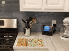 Load image into Gallery viewer, Cream Saluki Heirloom Fall Glass Cutting Board