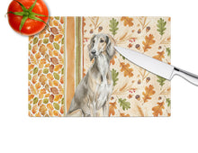 Load image into Gallery viewer, Grizzle Saluki Heirloom Fall Glass Cutting Board