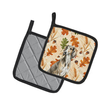 Load image into Gallery viewer, Grizzle Saluki Heirloom Fall Pair of Pot Holders