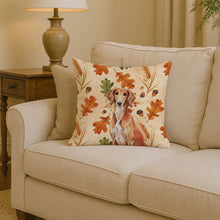 Load image into Gallery viewer, Red Saluki Heirloom Fall Throw Pillow