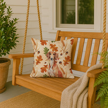 Load image into Gallery viewer, Red Saluki Heirloom Fall Throw Pillow